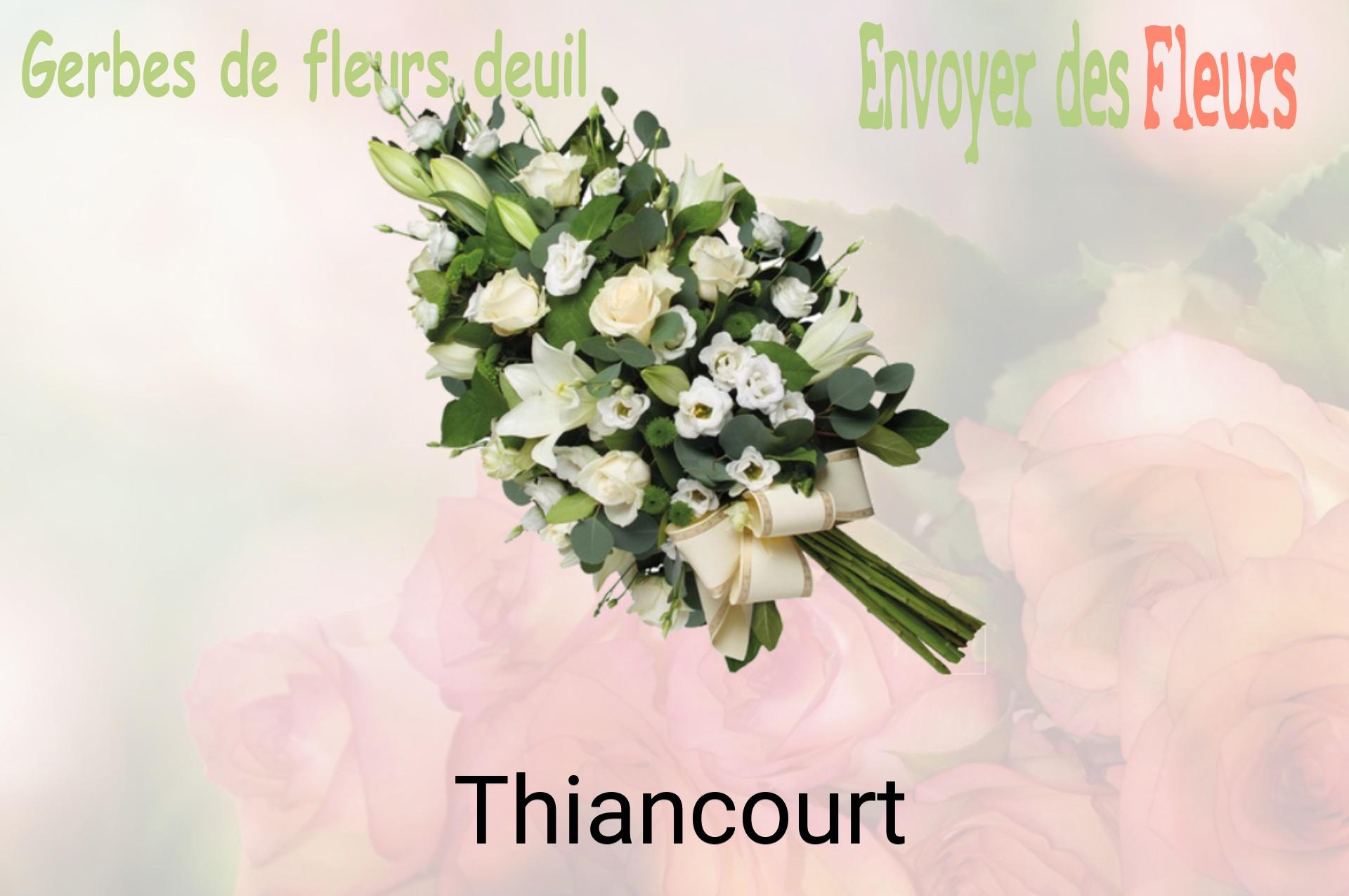 Gerbe de fleurs de deuil livrée à Thiancourt
